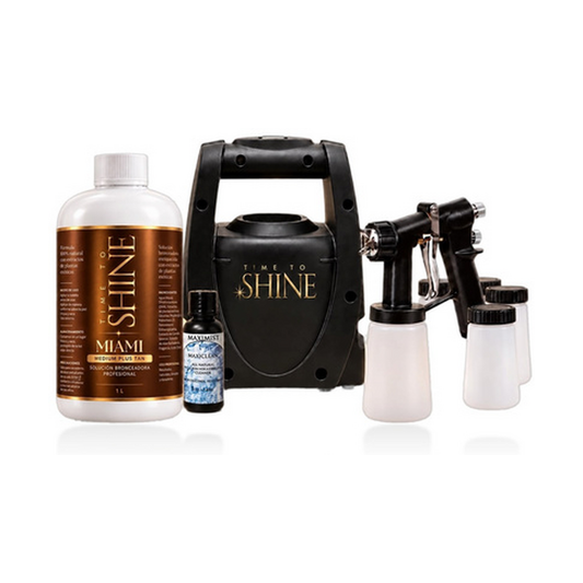 Máquina de spray tan portátil con pistola HVLP